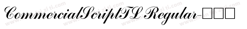 CommercialScriptTL Regular字体转换